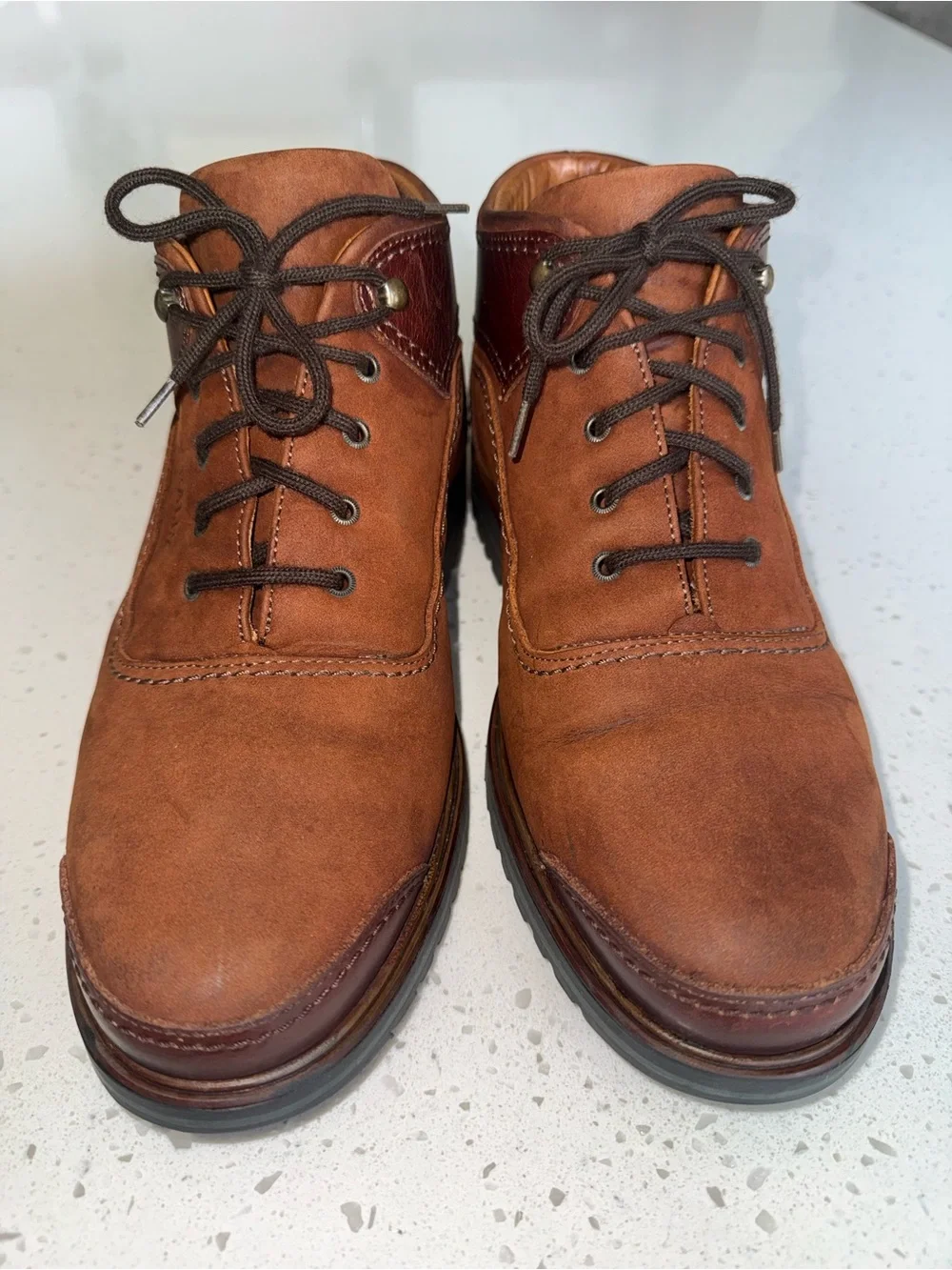 Bally Tan and Dark Brown Suede Chukka Boots
